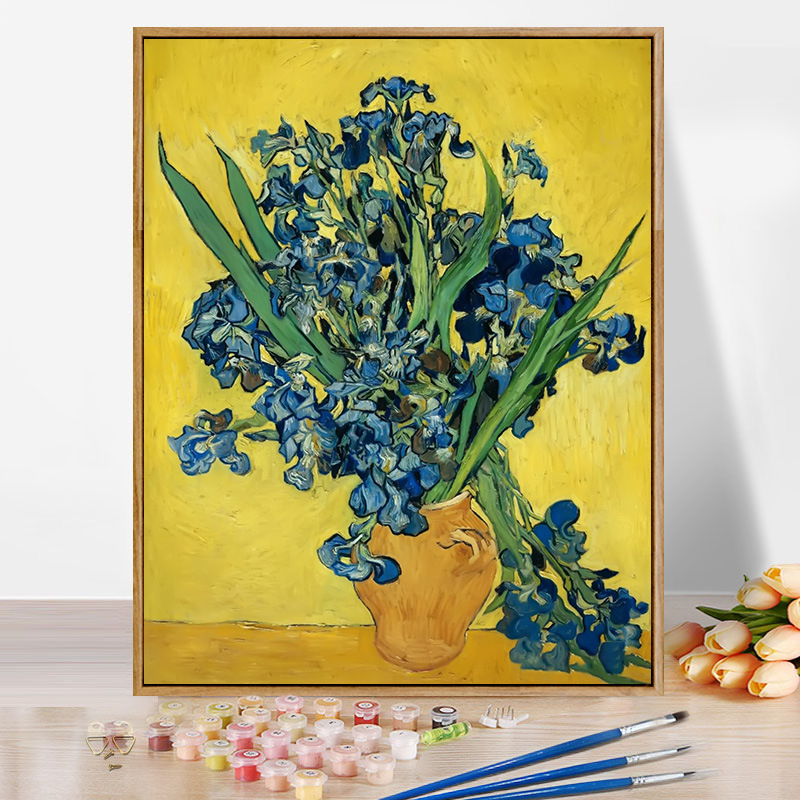 Moneti kuulus maal, vesiroos, päikesetõus, digitaalne õlimaal, isetegemine, käsitsi maalitud akrüülõlimaal, Van Goghi päevalill, piiriülene hulgimüük