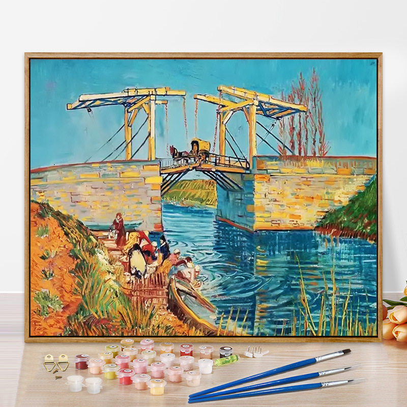 Moneti kuulus maal, vesiroos, päikesetõus, digitaalne õlimaal, isetegemine, käsitsi maalitud akrüülõlimaal, Van Goghi päevalill, piiriülene hulgimüük