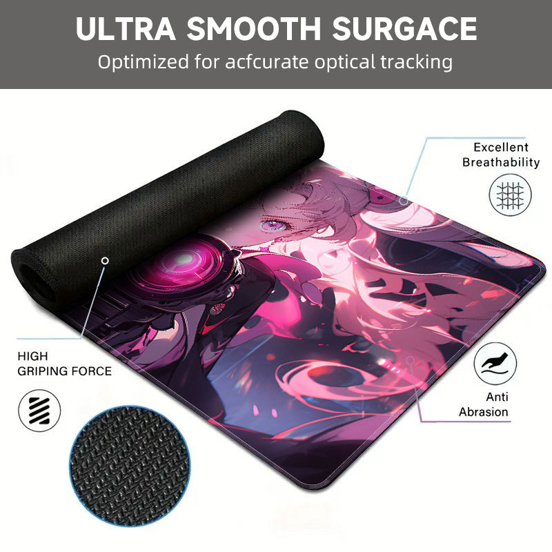 Piiriülene kuummüügis olev ülisuur paks animatsioon libisemiskindel mitmefiguuriline valikuline lauapadi klaviatuuripadi kontori e-spordi hiirematt