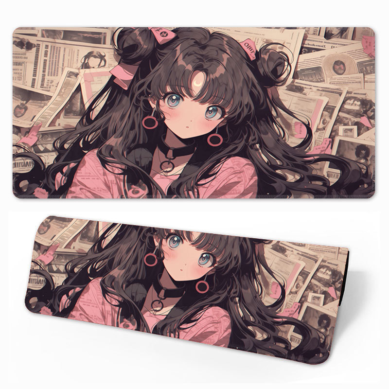 Piiriülene kuummüügis olev ülisuur paks animatsioon libisemiskindel mitmefiguuriline valikuline lauapadi klaviatuuripadi kontori e-spordi hiirematt