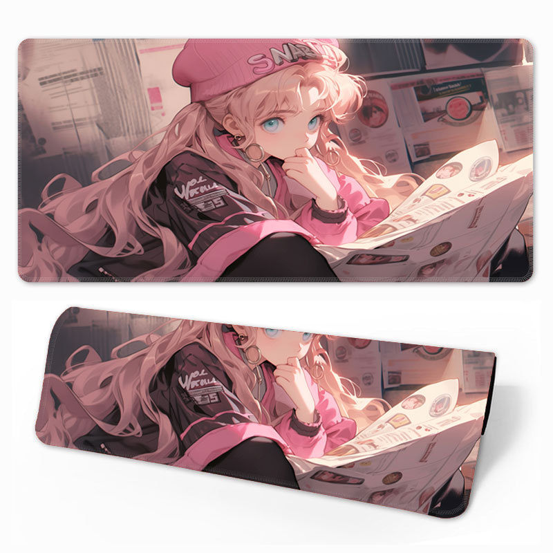 Piiriülene kuummüügis olev ülisuur paks animatsioon libisemiskindel mitmefiguuriline valikuline lauapadi klaviatuuripadi kontori e-spordi hiirematt