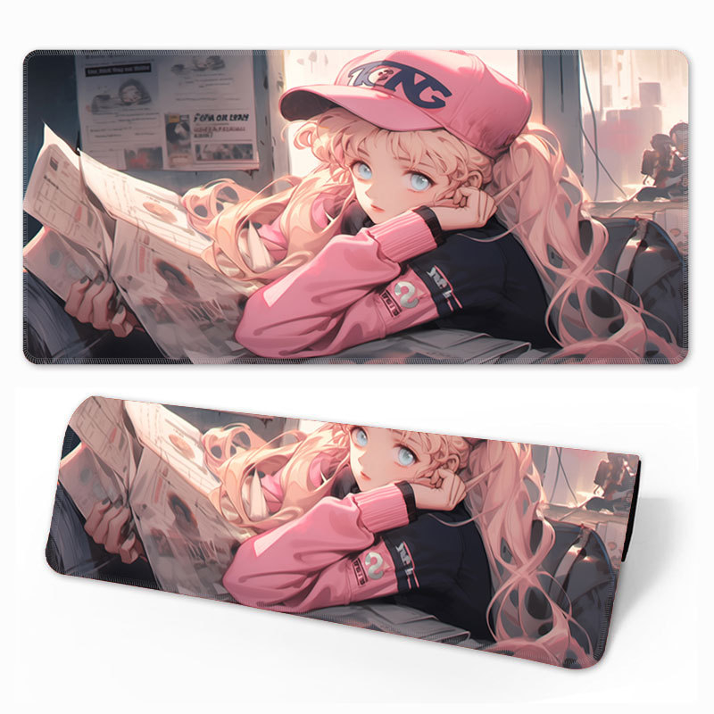 Piiriülene kuummüügis olev ülisuur paks animatsioon libisemiskindel mitmefiguuriline valikuline lauapadi klaviatuuripadi kontori e-spordi hiirematt