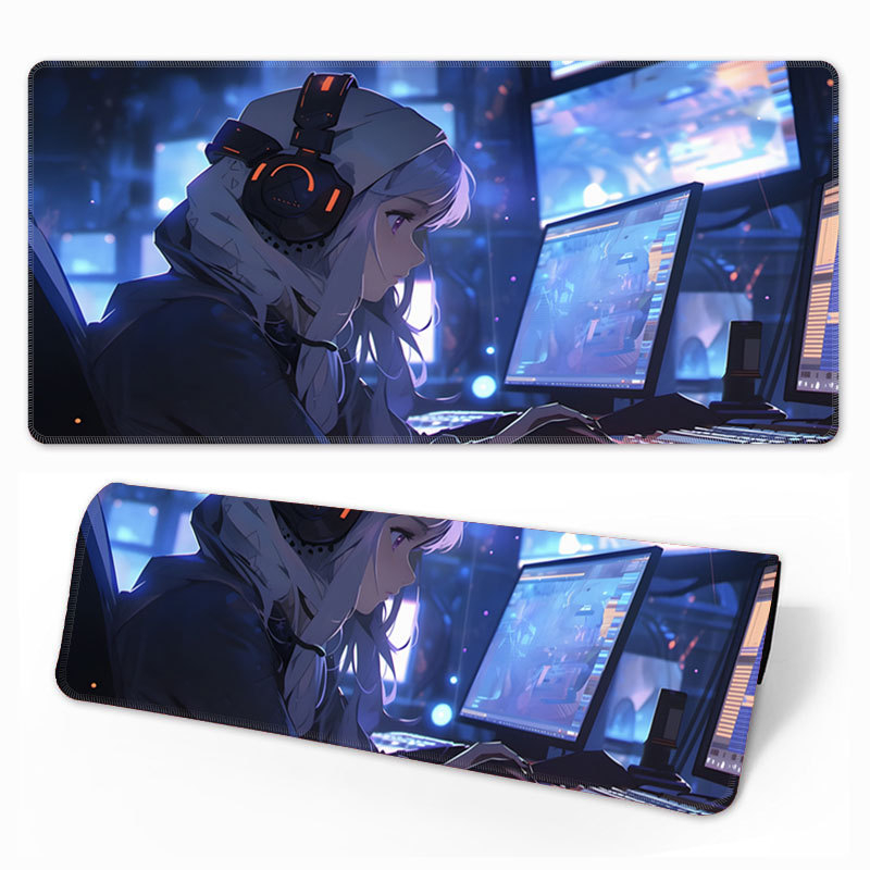 Piiriülene kuummüügis olev ülisuur paks animatsioon libisemiskindel mitmefiguuriline valikuline lauapadi klaviatuuripadi kontori e-spordi hiirematt