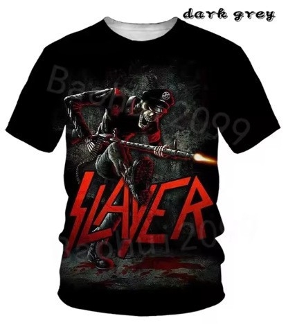 Suvine uus meeste T-särk meeste ümara kaelusega kolju 3D-printimise tänavatrendiga harajuku stiilis hiphop-rõivaste spordi-T-särk