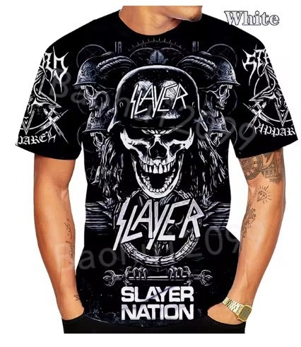 Suvine uus meeste T-särk meeste ümara kaelusega kolju 3D-printimise tänavatrendiga harajuku stiilis hiphop-rõivaste spordi-T-särk