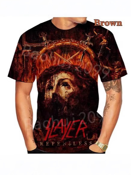 Suvine uus meeste T-särk meeste ümara kaelusega kolju 3D-printimise tänavatrendiga harajuku stiilis hiphop-rõivaste spordi-T-särk