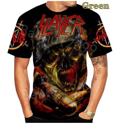 Suvine uus meeste T-särk meeste ümara kaelusega kolju 3D-printimise tänavatrendiga harajuku stiilis hiphop-rõivaste spordi-T-särk