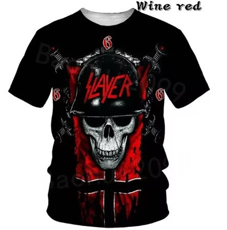 Suvine uus meeste T-särk meeste ümara kaelusega kolju 3D-printimise tänavatrendiga harajuku stiilis hiphop-rõivaste spordi-T-särk