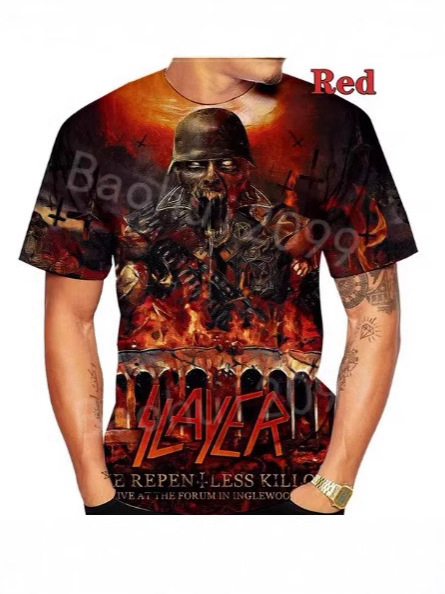 Suvine uus meeste T-särk meeste ümara kaelusega kolju 3D-printimise tänavatrendiga harajuku stiilis hiphop-rõivaste spordi-T-särk