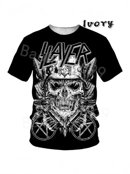 Suvine uus meeste T-särk meeste ümara kaelusega kolju 3D-printimise tänavatrendiga harajuku stiilis hiphop-rõivaste spordi-T-särk