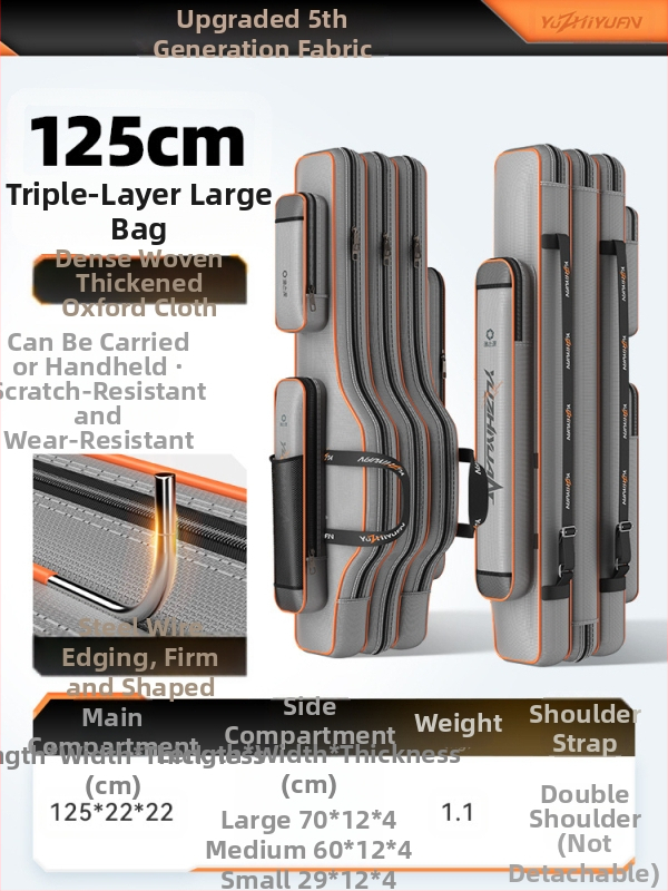 Meškerių krepšys, žvejybos įrankių laikymo krepšys, lengvas, naujas daugiafunkcis meškerių krepšys, didelės talpos, sustorintas didelio pilvo žuvų krepšys žvejybai