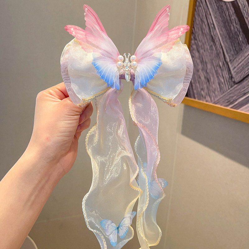 Judantis drugelio segtukas mergaitėms, naujas segtukas, plaukų aksesuarai, 2025 m. mergaičių lankelis, mažas segtukas, mergaičių galvos apdangalas