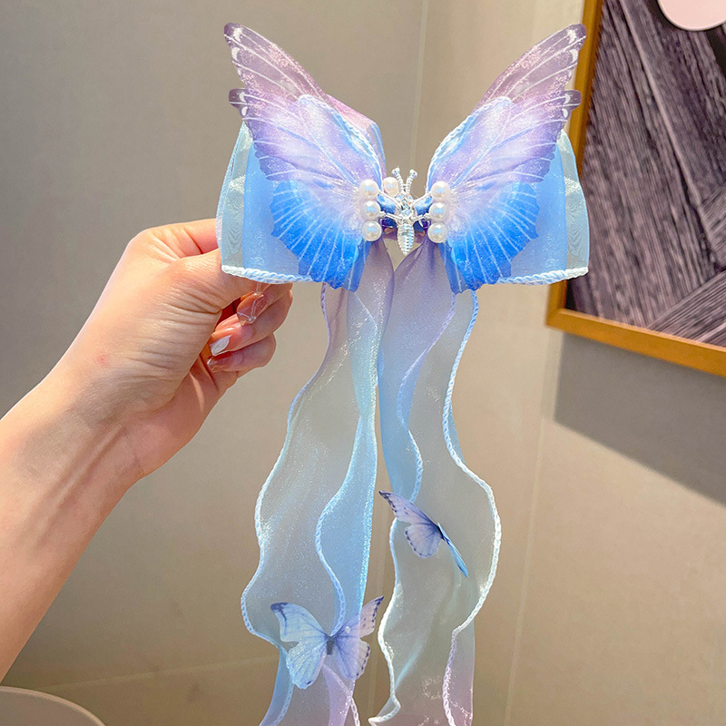 Judantis drugelio segtukas mergaitėms, naujas segtukas, plaukų aksesuarai, 2025 m. mergaičių lankelis, mažas segtukas, mergaičių galvos apdangalas