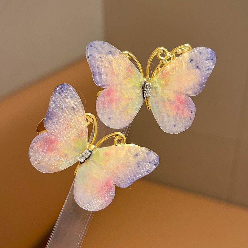 Pokretna ukosnica za kosu s leptirom za djevojčice, nova kopča za kosu, dodaci za kosu 2025., mašna za djevojčice, mala ukosnica za kosu, pokrivalo za glavu za djevojčice