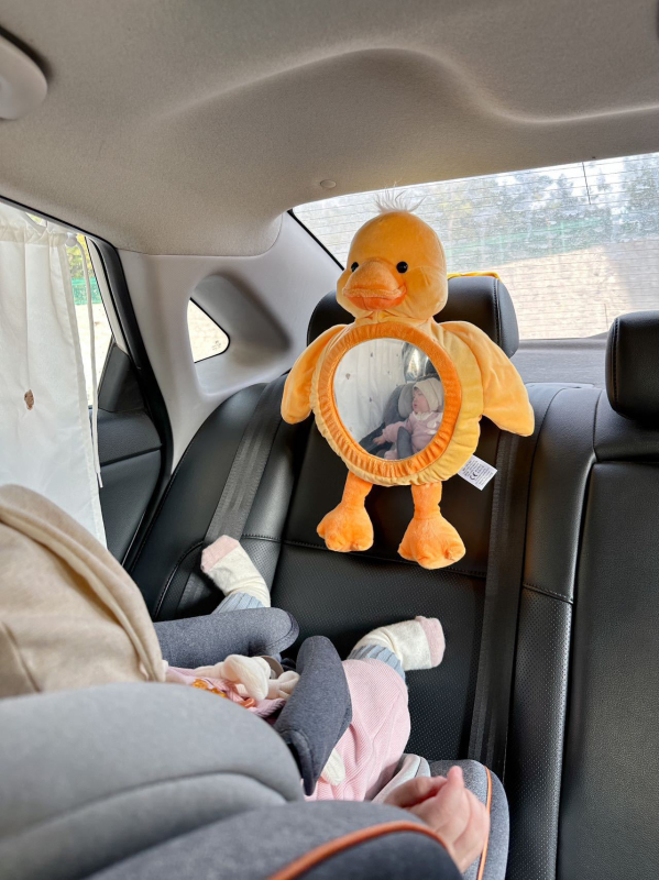 Νότια Κορέα ins κρεμαστό παιδικό κάθισμα ασφαλείας με κινούμενα σχέδια καθρέφτη αυτοκινήτου καθρέφτη παρατήρησης μωρού αυτοκινήτου κρεμαστό καθρέφτη αυτοκινήτου