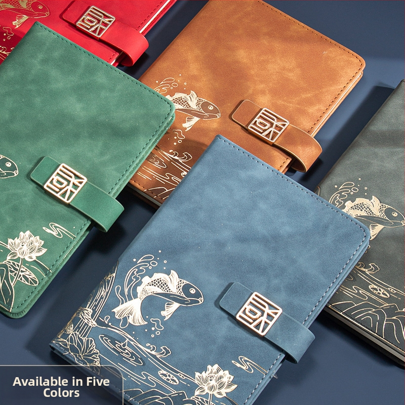 Подарък за бизнес офис костюм креативен национален моден тефтер A5 бизнес бележник подаръчна кутия костюм подарък за годишна среща