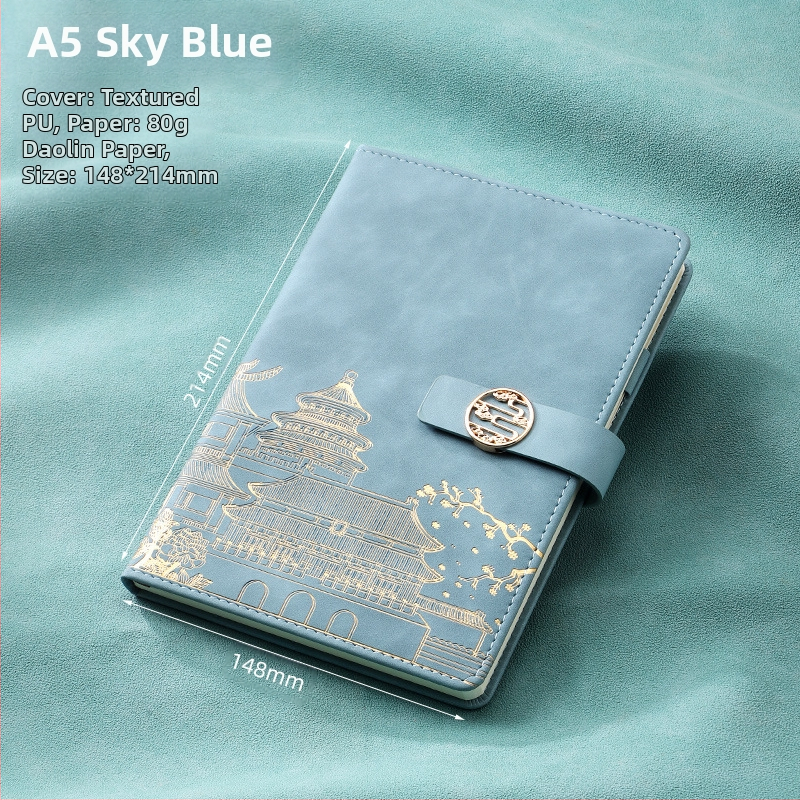 Caiet de notițe A5 pentru birou, cadou creativ pentru costum de birou, modă națională, cutie cadou pentru costum de birou, cadou pentru întâlnirea anuală