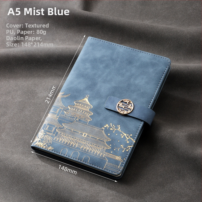 Caiet de notițe A5 pentru birou, cadou creativ pentru costum de birou, modă națională, cutie cadou pentru costum de birou, cadou pentru întâlnirea anuală