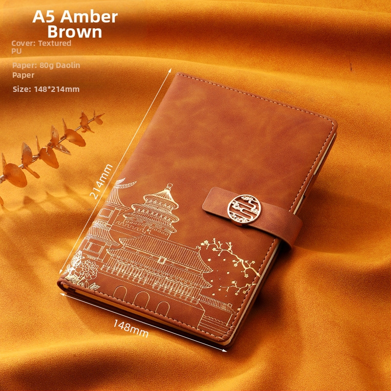 Caiet de notițe A5 pentru birou, cadou creativ pentru costum de birou, modă națională, cutie cadou pentru costum de birou, cadou pentru întâlnirea anuală