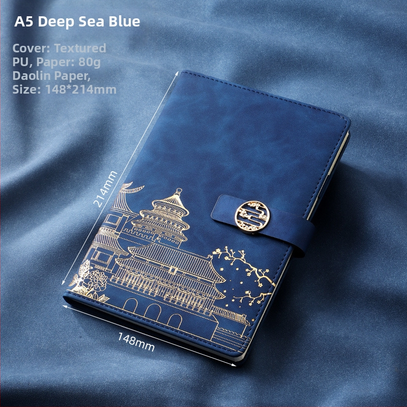 Caiet de notițe A5 pentru birou, cadou creativ pentru costum de birou, modă națională, cutie cadou pentru costum de birou, cadou pentru întâlnirea anuală