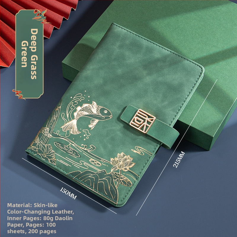 Caiet de notițe A5 pentru birou, cadou creativ pentru costum de birou, modă națională, cutie cadou pentru costum de birou, cadou pentru întâlnirea anuală