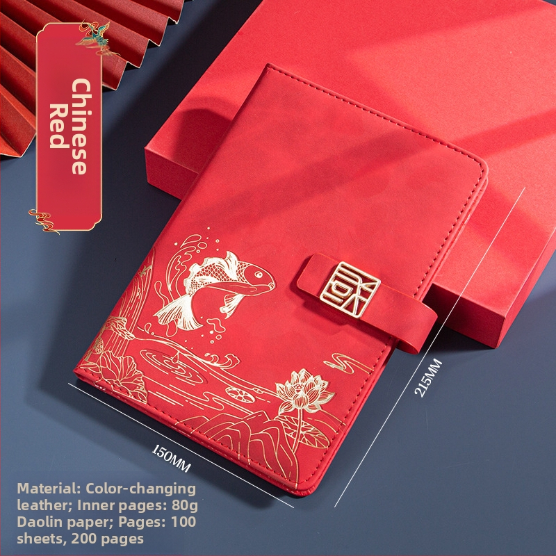 Caiet de notițe A5 pentru birou, cadou creativ pentru costum de birou, modă națională, cutie cadou pentru costum de birou, cadou pentru întâlnirea anuală