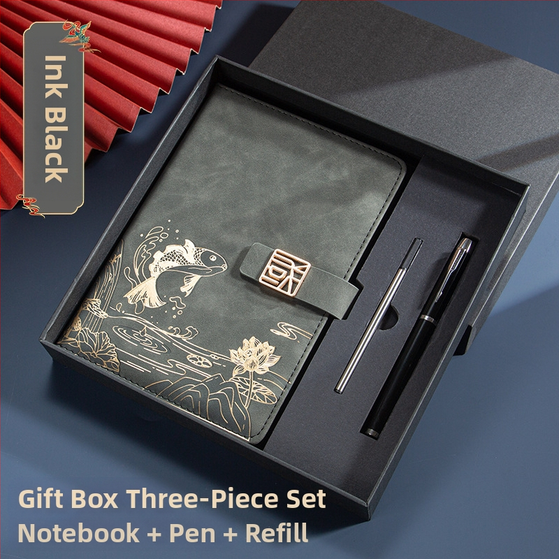 Caiet de notițe A5 pentru birou, cadou creativ pentru costum de birou, modă națională, cutie cadou pentru costum de birou, cadou pentru întâlnirea anuală