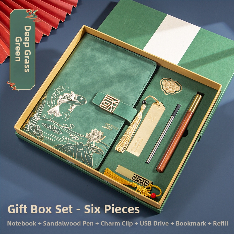 Caiet de notițe A5 pentru birou, cadou creativ pentru costum de birou, modă națională, cutie cadou pentru costum de birou, cadou pentru întâlnirea anuală