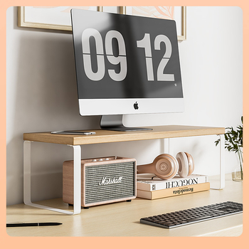 ◔ Ανυψωτικό οθόνης, βάση οθόνης επιτραπέζιου υπολογιστή, υπερυψωμένη βάση, δίσκος πληκτρολογίου επιφάνειας εργασίας, αποθήκευση