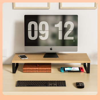 ◔ Ανυψωτικό οθόνης, βάση οθόνης επιτραπέζιου υπολογιστή, υπερυψωμένη βάση, δίσκος πληκτρολογίου επιφάνειας εργασίας, αποθήκευση