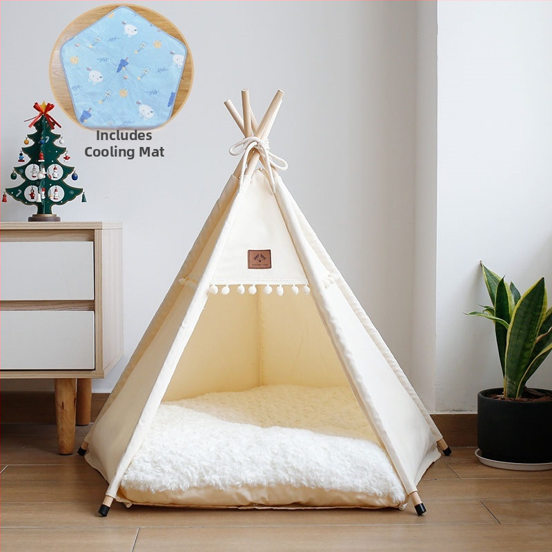 Lemmikloomatelk Four Seasons universaalne kassikeel suvine lemmikloomavoodi eemaldatav ja pestav suletud sisekassimajja kassimajja