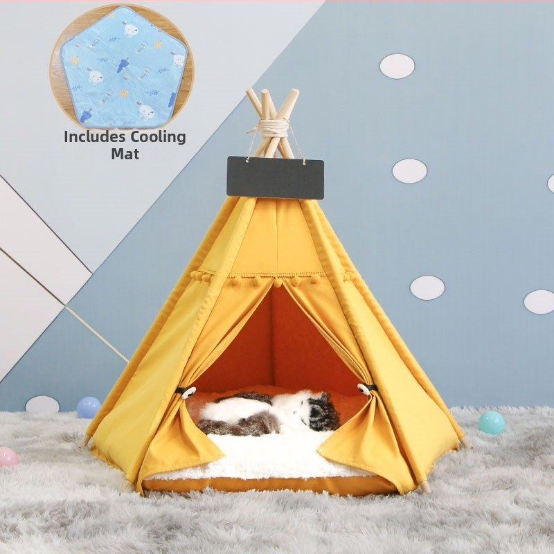 Lemmikloomatelk Four Seasons universaalne kassikeel suvine lemmikloomavoodi eemaldatav ja pestav suletud sisekassimajja kassimajja