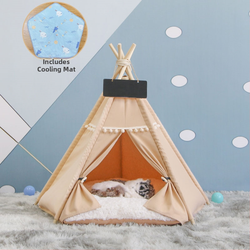 Lemmikloomatelk Four Seasons universaalne kassikeel suvine lemmikloomavoodi eemaldatav ja pestav suletud sisekassimajja kassimajja