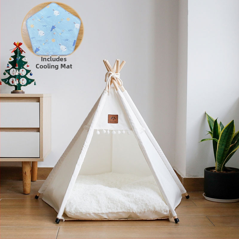 Lemmikloomatelk Four Seasons universaalne kassikeel suvine lemmikloomavoodi eemaldatav ja pestav suletud sisekassimajja kassimajja