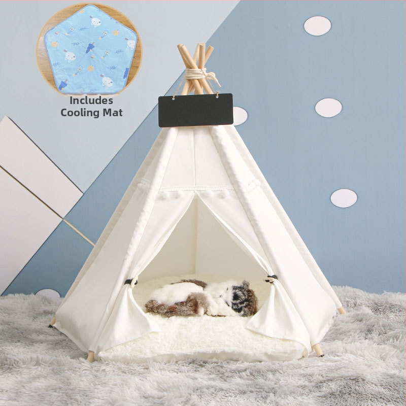 Lemmikloomatelk Four Seasons universaalne kassikeel suvine lemmikloomavoodi eemaldatav ja pestav suletud sisekassimajja kassimajja