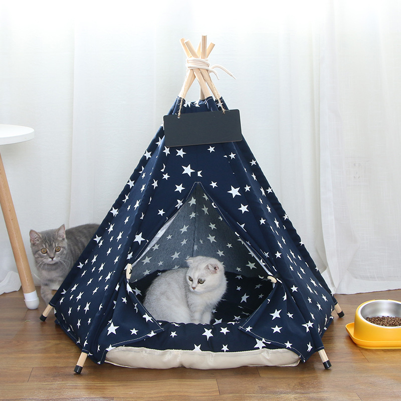 Lemmikloomatelk Four Seasons universaalne kassikeel suvine lemmikloomavoodi eemaldatav ja pestav suletud sisekassimajja kassimajja