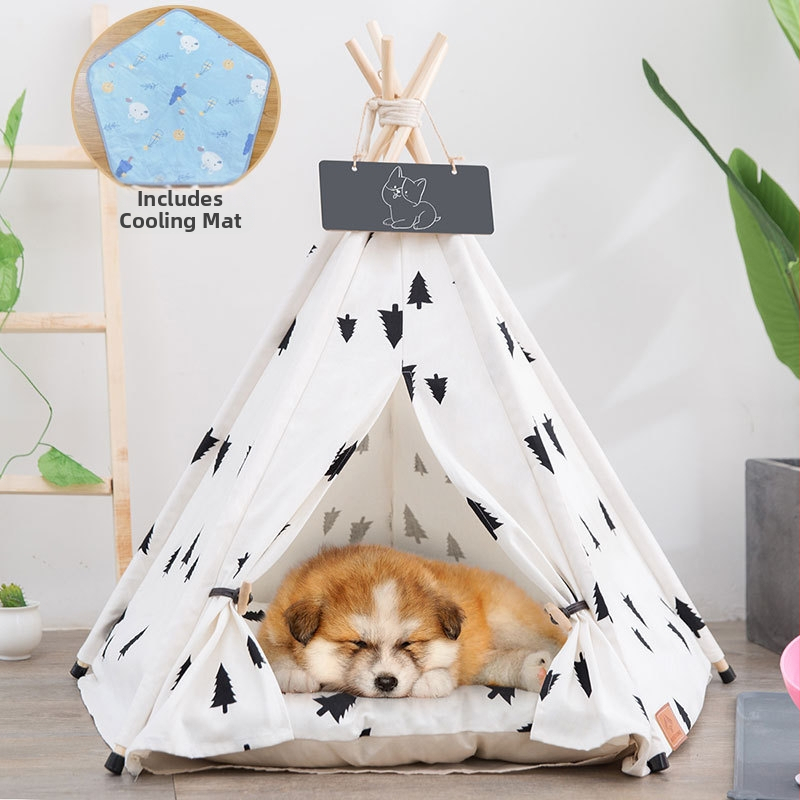 Lemmikloomatelk Four Seasons universaalne kassikeel suvine lemmikloomavoodi eemaldatav ja pestav suletud sisekassimajja kassimajja