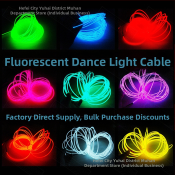 El Cold Light Helendav Rõivas Helendavad Toormaterjalid Fluorestseeruv Tantsuetenduse Rõivaste Töötlemine Originaalne Disain