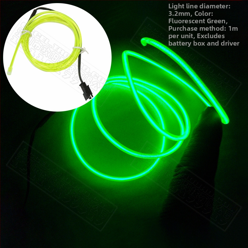 El Cold Light Helendav Rõivas Helendavad Toormaterjalid Fluorestseeruv Tantsuetenduse Rõivaste Töötlemine Originaalne Disain