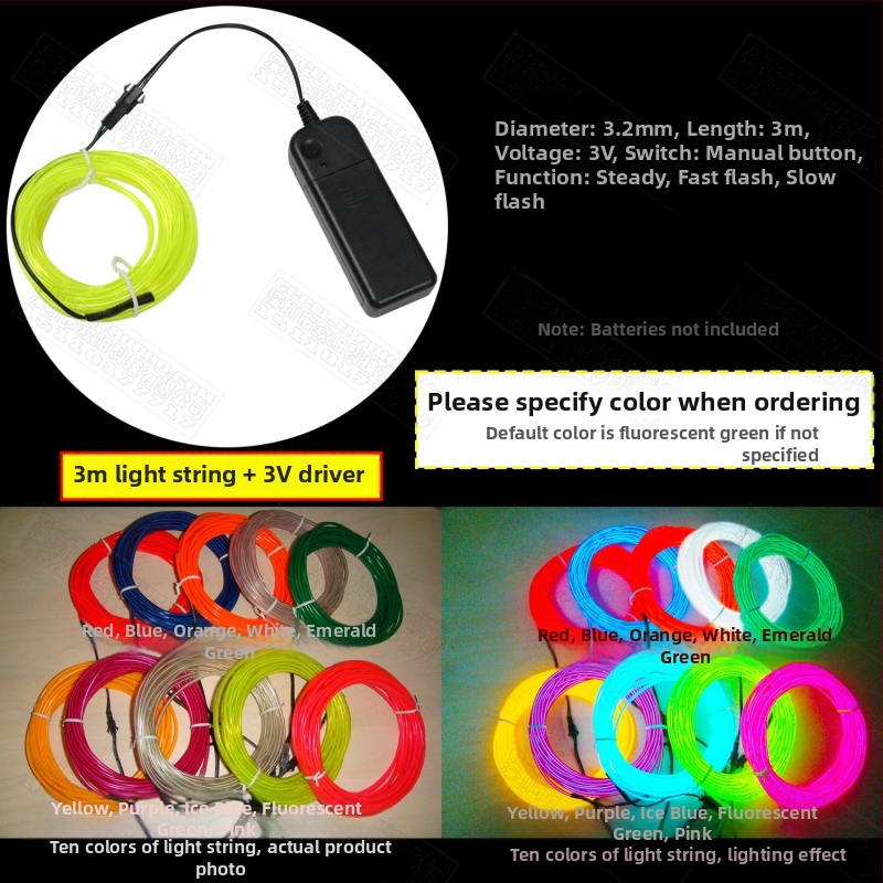 El Cold Light Helendav Rõivas Helendavad Toormaterjalid Fluorestseeruv Tantsuetenduse Rõivaste Töötlemine Originaalne Disain