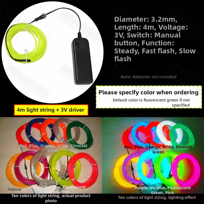 El Cold Light Helendav Rõivas Helendavad Toormaterjalid Fluorestseeruv Tantsuetenduse Rõivaste Töötlemine Originaalne Disain