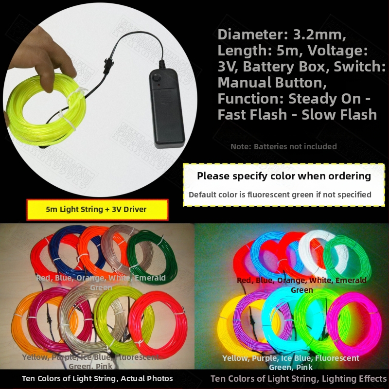 El Cold Light Helendav Rõivas Helendavad Toormaterjalid Fluorestseeruv Tantsuetenduse Rõivaste Töötlemine Originaalne Disain