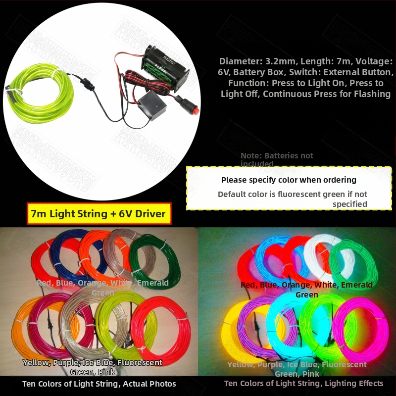 El Cold Light Helendav Rõivas Helendavad Toormaterjalid Fluorestseeruv Tantsuetenduse Rõivaste Töötlemine Originaalne Disain