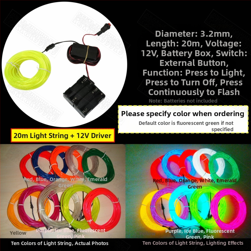 El Cold Light Helendav Rõivas Helendavad Toormaterjalid Fluorestseeruv Tantsuetenduse Rõivaste Töötlemine Originaalne Disain