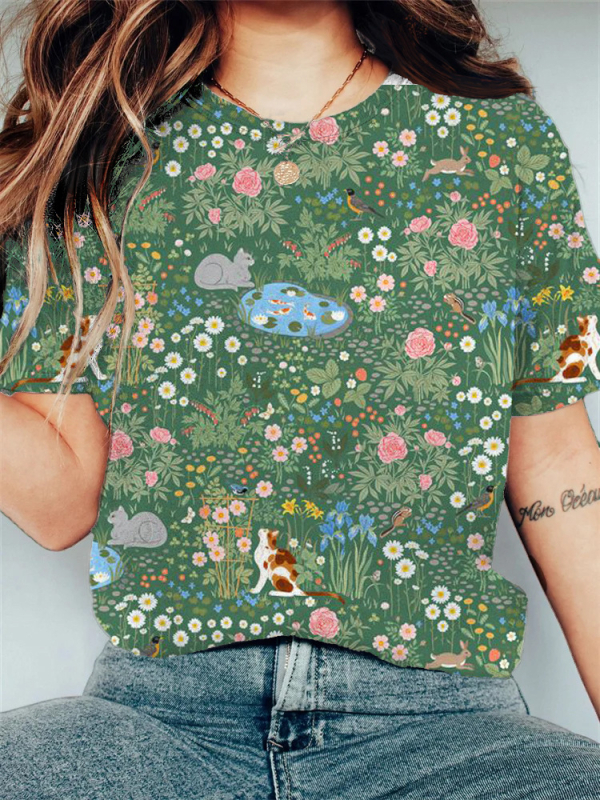 2023. gada vasaras pārrobežu T-krekls, Eiropas un Amerikas hiphopa sērijas digitālā 3D drukas sieviešu īsroku sporta T-krekls