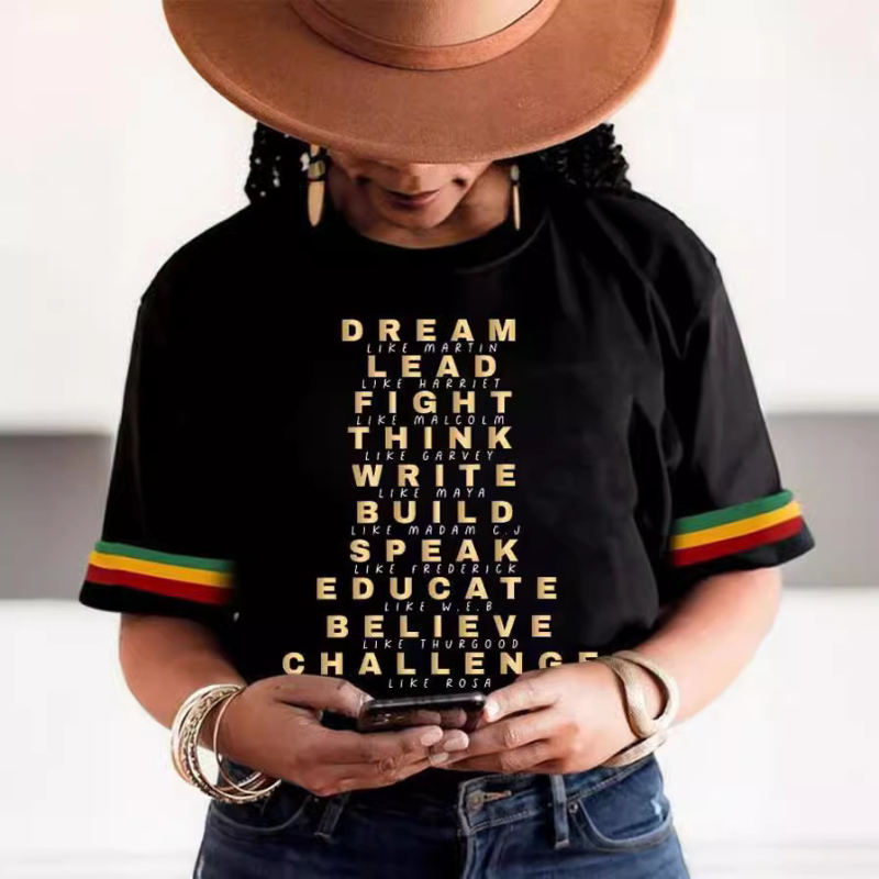 2023. aasta suvine piiriülene Euroopa ja Ameerika hiphopi sarja digitaalse 3D-printimisega naiste lühikeste varrukatega spordi-T-särk