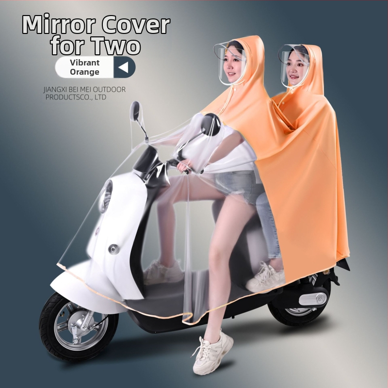 Elektromos autó esőkabát nagykereskedelmi akkumulátoros autó motorkerékpár szülő-gyermek egyrészes, egyrészes, dupla testű, esőálló anya-gyermek poncsó