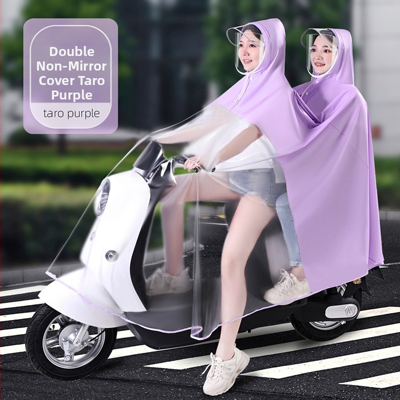 Elektromos autó esőkabát nagykereskedelmi akkumulátoros autó motorkerékpár szülő-gyermek egyrészes, egyrészes, dupla testű, esőálló anya-gyermek poncsó