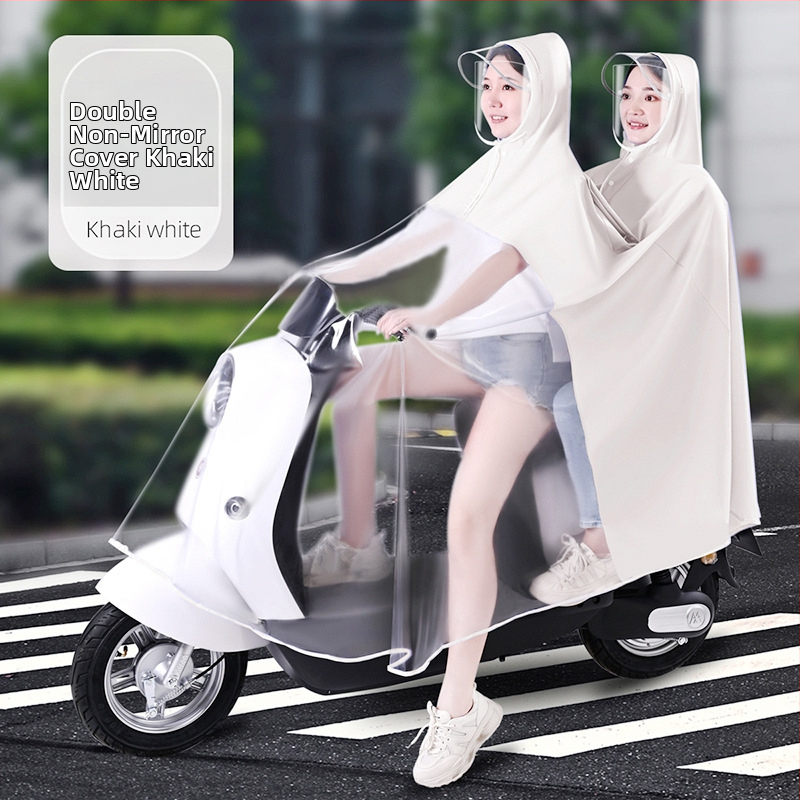 Elektromos autó esőkabát nagykereskedelmi akkumulátoros autó motorkerékpár szülő-gyermek egyrészes, egyrészes, dupla testű, esőálló anya-gyermek poncsó