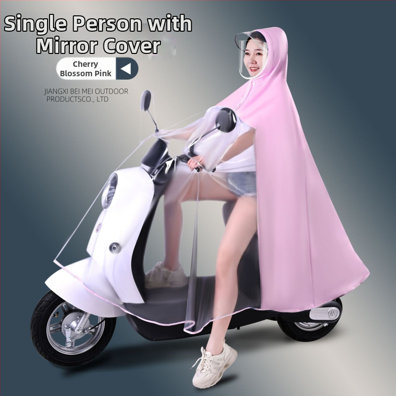 Elektromos autó esőkabát nagykereskedelmi akkumulátoros autó motorkerékpár szülő-gyermek egyrészes, egyrészes, dupla testű, esőálló anya-gyermek poncsó